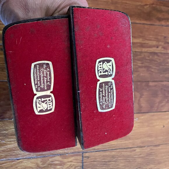 Vintage BOOK ENDS Philadelphia Mfg. Co. Cast Iron w/ Bronzed Finish Sailing Ship - Picture 8 of 12